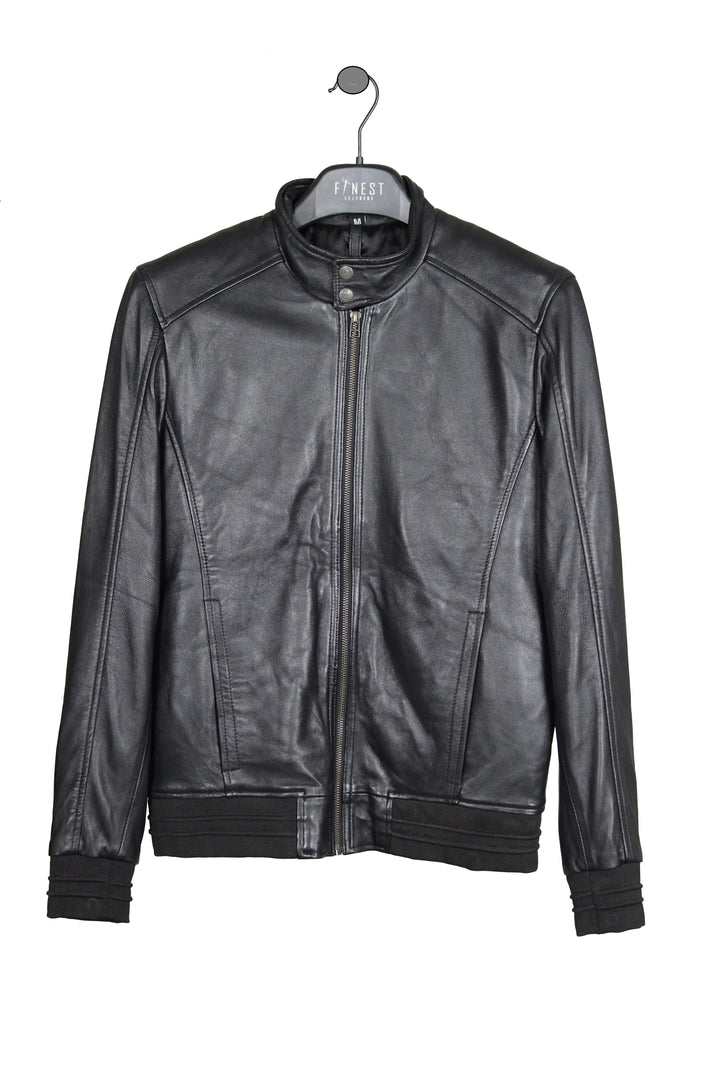 Black Bomber Jacket for Men